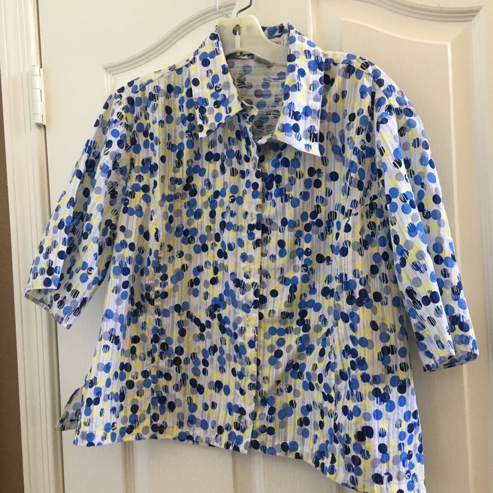 FINAL MARKDOWN Ladies drapers and Damon’s blouse petite xl